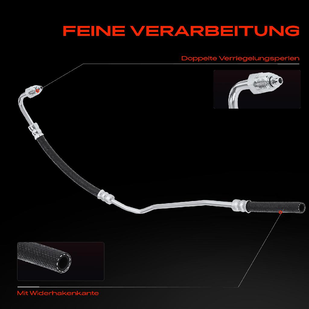 1x Servolenkung Schlauch für VW Polo 9N Fox Audi A1 8X Seat Ibiza 6J5 Skoda Fabia