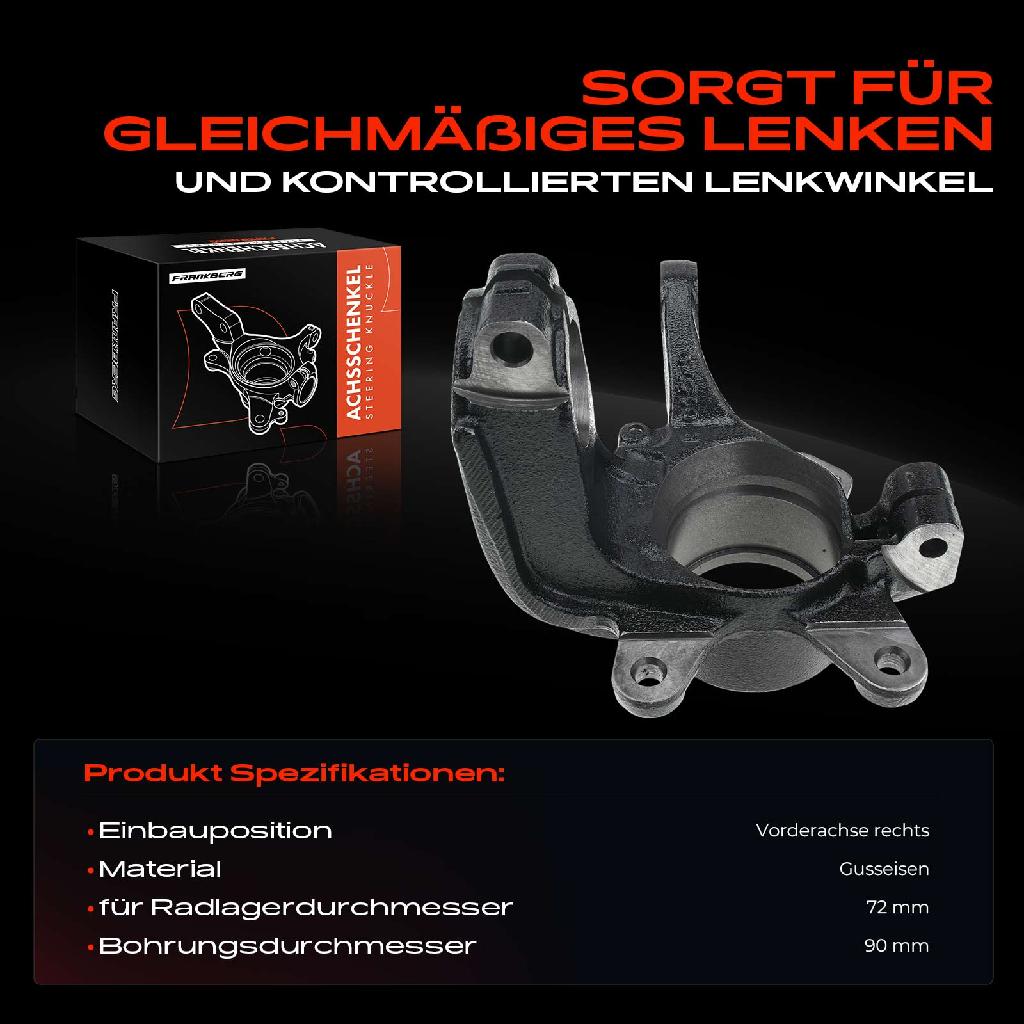 1x Achsschenkel Radaufhängung Vorderachse Rechts für Ford Fiesta IV JA JB 1995-2002