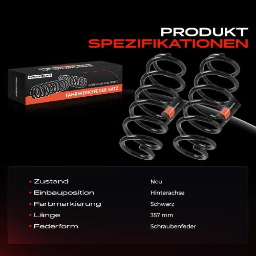 2x Fahrwerksfeder Hinterachse für Land Rover Freelander 2 L359 2.2L 3.2L 2006-2014 Bild 2x Fahrwerksfeder Hinterachse für Land Rover Freelander 2 L359 2.2L 3.2L 2006-2014