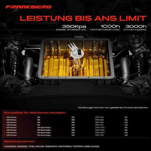 1x Kraftstoffpumpe für Alfa Romeo 156 932 156 Sportwagon 1.6L 1.8L 2.0L 2.5L 1997-2005 Bild 1x Kraftstoffpumpe für Alfa Romeo 156 932 156 Sportwagon 1.6L 1.8L 2.0L 2.5L 1997-2005