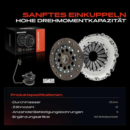 1x Kupplungssatz für Alfa Romeo Mito 955 Fiat Grande Punto 199 Grande Punto Van Punto Evo Punto Bild 1x Kupplungssatz für Alfa Romeo Mito 955 Fiat Grande Punto 199 Grande Punto Van Punto Evo Punto