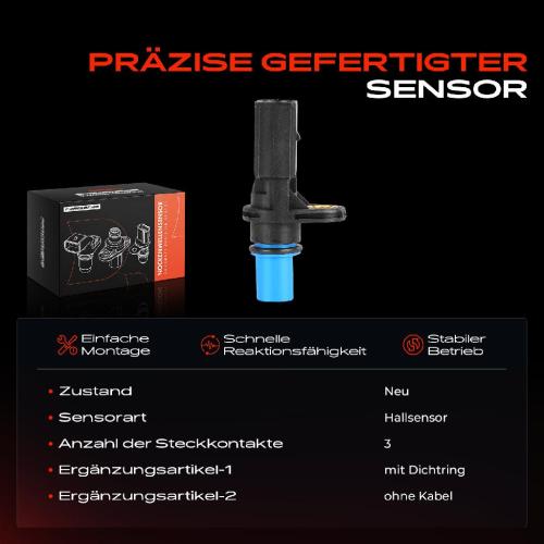 1x Nockenwellenposition Sensor für VW Golf 5 6 Polo Passat Audi A3 A4 A6 Seat Skoda 2.0L 3.0L Bild 1x Nockenwellenposition Sensor für VW Golf 5 6 Polo Passat Audi A3 A4 A6 Seat Skoda 2.0L 3.0L