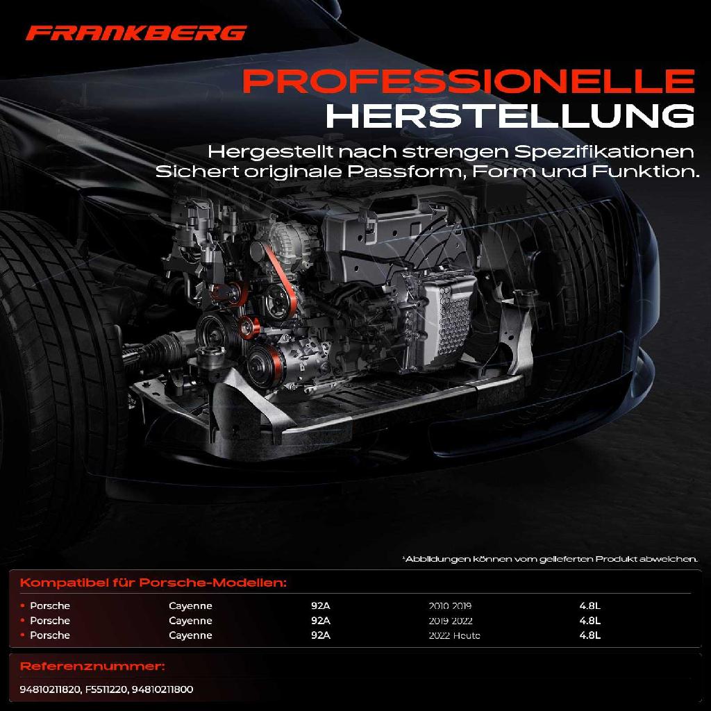 1x Umlenkrolle Führungsrolle für Porsche Cayenne 92A 4.8L Bj ab 2010