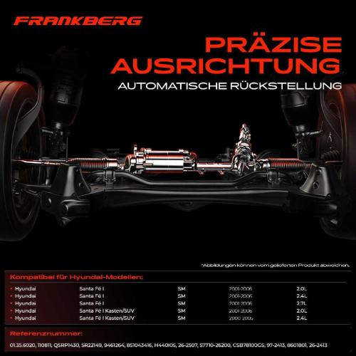 1x Lenkgetriebe Servolenkgetriebe für Hyundai Santa Fé I Kasten/SUV SM 2.0L 2.4L 2.7L Bild 1x Lenkgetriebe Servolenkgetriebe für Hyundai Santa Fé I Kasten/SUV SM 2.0L 2.4L 2.7L