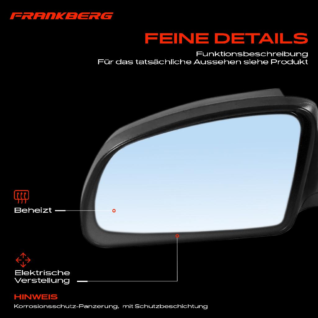 1x Außenspiegel Links für Opel Meriva X03 1.2L 1.4L 1.6L 1.7L 1.8L 2003-2010