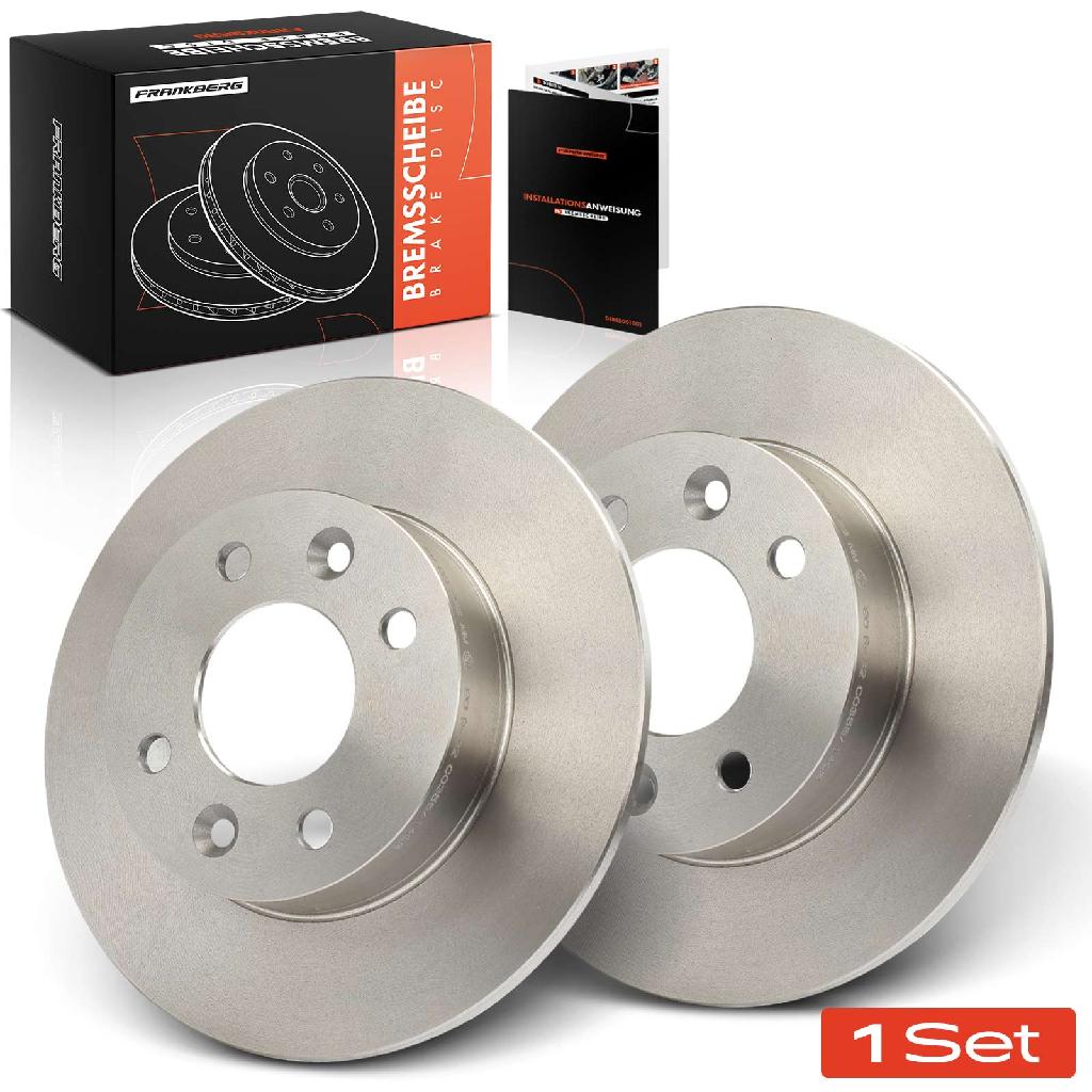 2x Bremsscheiben Vorderachse für Renault Rapid Kasten/MPV Super 5 Twingo I 1985-1998