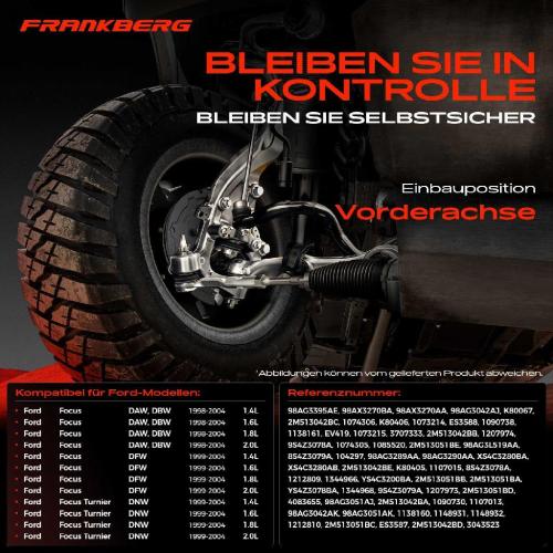 1x Querlenker Satz Vorderachse für Ford Focus DAW DBW Focus Stufenheck DFW Focus Turnier DNW 1.4L 1998-2004 Bild 1x Querlenker Satz Vorderachse für Ford Focus DAW DBW Focus Stufenheck DFW Focus Turnier DNW 1.4L 1998-2004