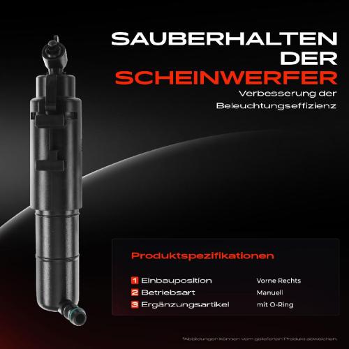 1x Scheinwerferreinigung Waschwasserdüse Vorne Rechts für Mercedes-Benz R-Klasse W251 V251 Bild 1x Scheinwerferreinigung Waschwasserdüse Vorne Rechts für Mercedes-Benz R-Klasse W251 V251