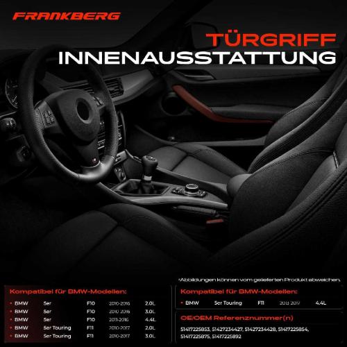 7x Türgriff Innenausstattung Beidseitig für BMW 5er Touring F10 F11 2010-2017 Bild 7x Türgriff Innenausstattung Beidseitig für BMW 5er Touring F10 F11 2010-2017