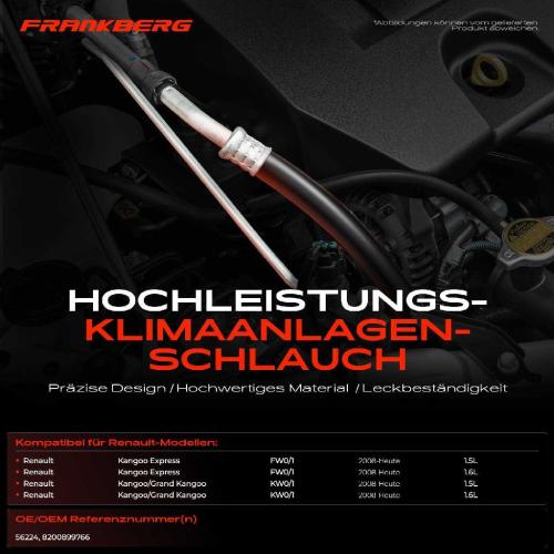 1x Hochdruckleitung Klimaanlage für Renault Kangoo KW0/1 FW0/1 Bj ab 2008 Bild 1x Hochdruckleitung Klimaanlage für Renault Kangoo KW0/1 FW0/1 Bj ab 2008