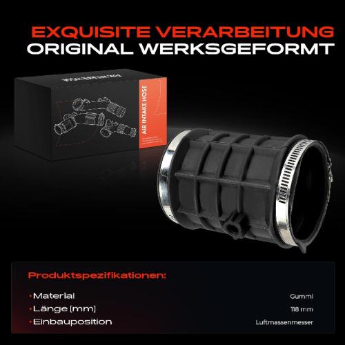 Frankberg 1x Ansaugschlauch, Luftfilter für Mercedes-Benz C124 S124 W202 R129 1986-2001 Bild Frankberg 1x Ansaugschlauch, Luftfilter für Mercedes-Benz C124 S124 W202 R129 1986-2001