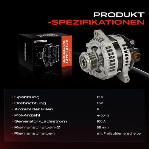 1x Lichtmaschine Generator für Toyota Auris Corolla E15 Urban Cruiser P1 Yaris Bild 1x Lichtmaschine Generator für Toyota Auris Corolla E15 Urban Cruiser P1 Yaris