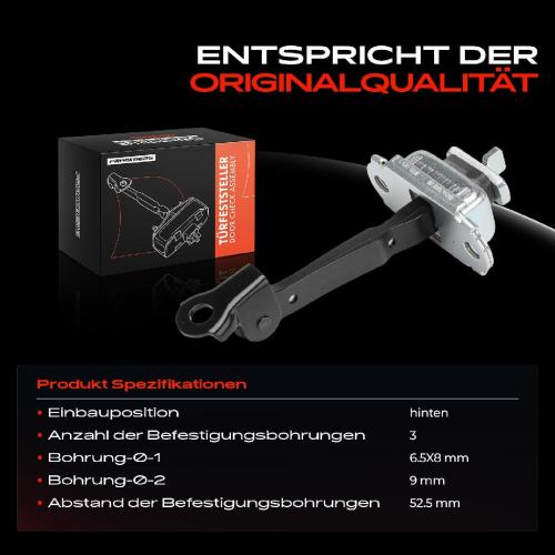 Frankberg 1x Türfeststeller Türfangband Türstopper Hinten für Skoda Fabia I Combi Stufenheck 6Y2 6Y5 Bild Frankberg 1x Türfeststeller Türfangband Türstopper Hinten für Skoda Fabia I Combi Stufenheck 6Y2 6Y5