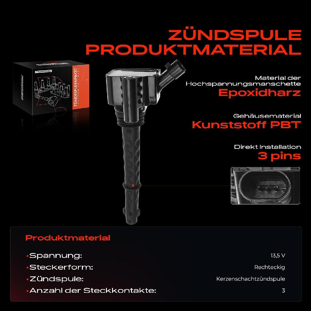 1x Zündmodul Zündspule für Alfa Romeo Giulietta Kasten/Schrägheck Mito Fiat 500X Bravo II Punto Evo Jeep