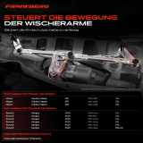 1x Wischergestänge Vorne für Renault Kangoo Express Nissan