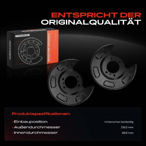 Frankberg 2x Ankerblech Bremsscheibe Hinterachse Beidseitig für KIA Picanto TA 1.0L 1.2L 2011-2017 Bild Frankberg 2x Ankerblech Bremsscheibe Hinterachse Beidseitig für KIA Picanto TA 1.0L 1.2L 2011-2017