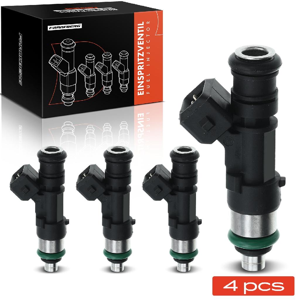 Frankberg 4x Einspritzventil Einspritzdüse für Ford Fiesta Focus Fusion Mondeo IV