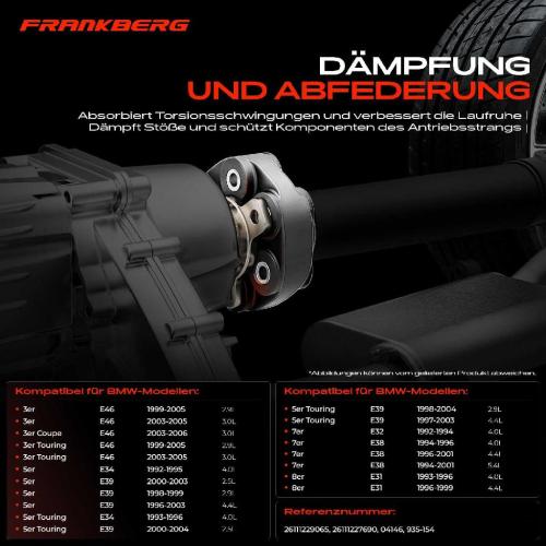 1x Gelenkscheibe Hardyscheibe Kardanwelle Vorne für BMW E46 330d 5er E39 7er E38 8er E31 Bild 1x Gelenkscheibe Hardyscheibe Kardanwelle Vorne für BMW E46 330d 5er E39 7er E38 8er E31