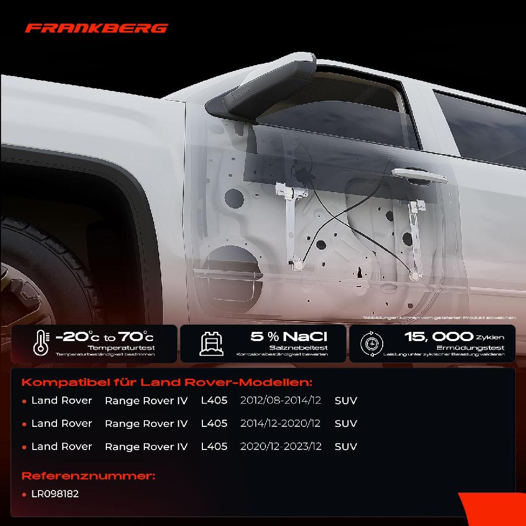 1x Fensterheber Hinten Rechts für Land Rover Range Rover IV 4 L405 SUV