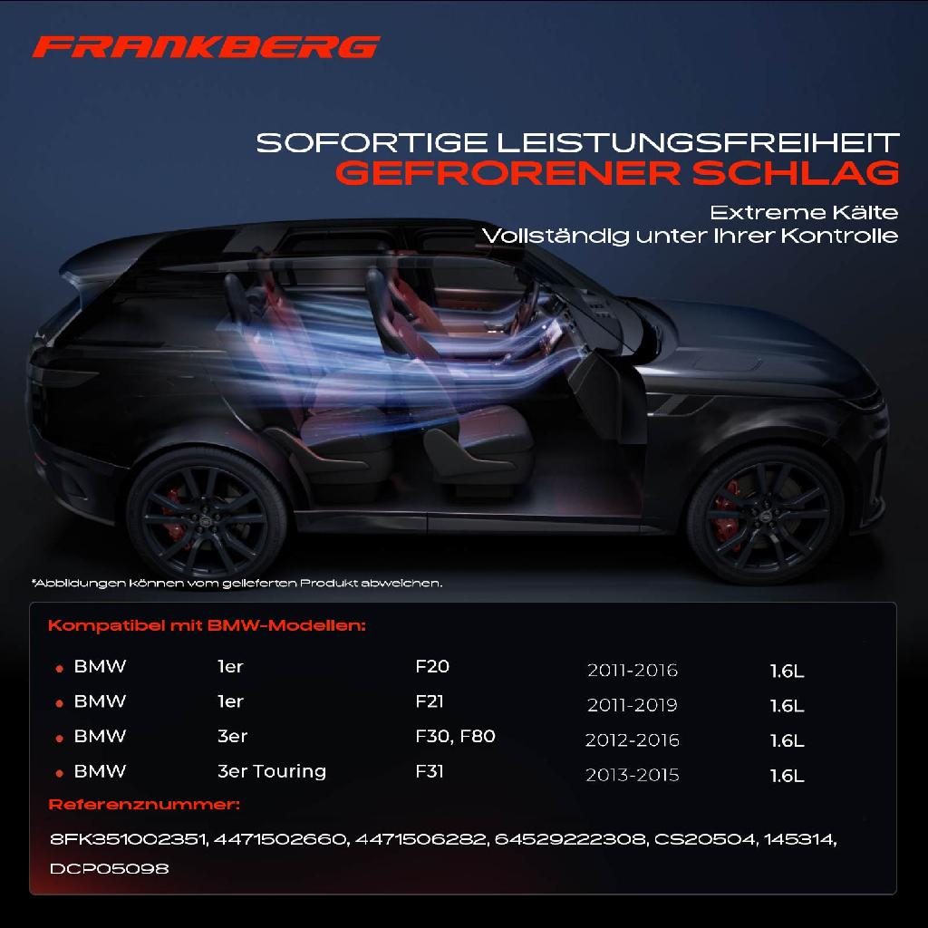 1x Klimakompressor für BMW 1er F20 F21 3er F30 F80 3er Touring F31 1.6L 2011-2019