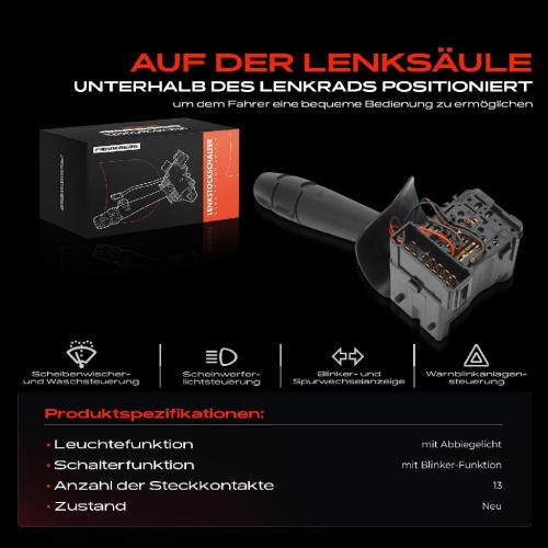 1x Kombischalter Lenkstockschalter für Dacia Logan LS Express FS MCV KS Renault Thalia I Bild 1x Kombischalter Lenkstockschalter für Dacia Logan LS Express FS MCV KS Renault Thalia I