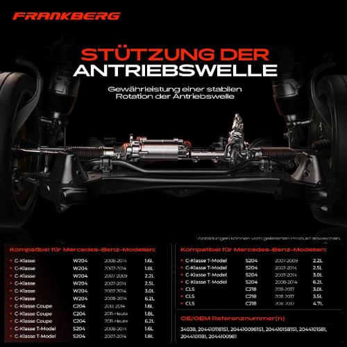 1x Lagerung Gelenkwelle Kardanwellenlager für Mercedes-Benz W204 W212 C204 S204 X218 Bild 1x Lagerung Gelenkwelle Kardanwellenlager für Mercedes-Benz W204 W212 C204 S204 X218