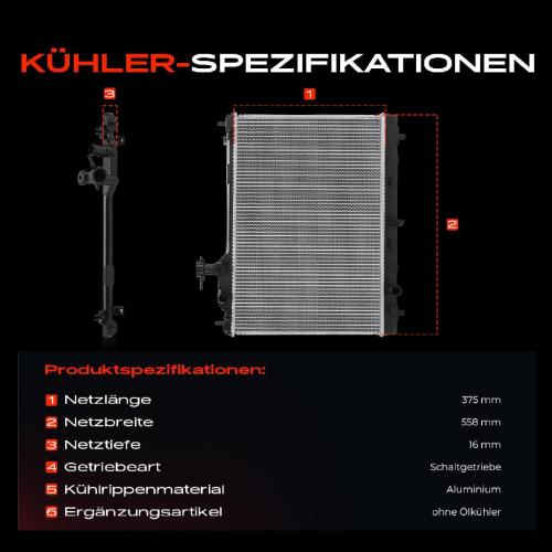 1x Kühler Wasserkühler Motorkühler für Suzuki Baleno EW FW Bj ab 2016 Bild 1x Kühler Wasserkühler Motorkühler für Suzuki Baleno EW FW Bj ab 2016