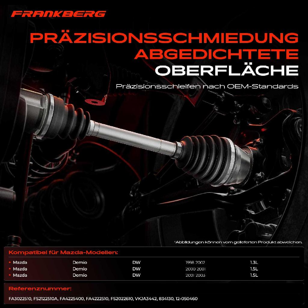 1x Antriebswelle Gelenksatz Vorderachse für Mazda Demio DW 1998-2003 1.3L 1.5L