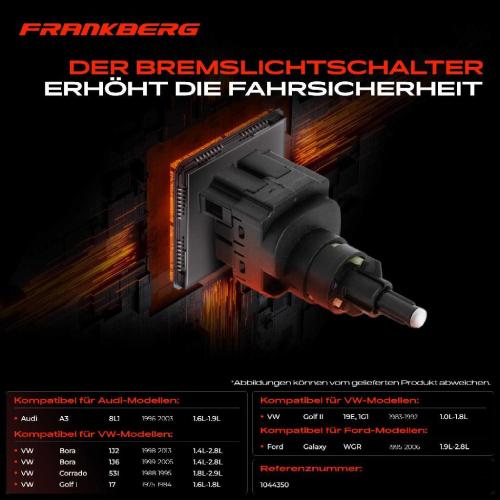 1x Bremslichtschalter für VW Golf Passat Bora Audi A3 8L1 Ford Galaxy Seat Skoda Bild 1x Bremslichtschalter für VW Golf Passat Bora Audi A3 8L1 Ford Galaxy Seat Skoda