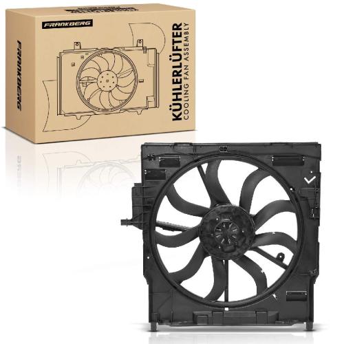 Frankberg 1x Motorkühller Einfachlüfter mit Kühlerlüfterrahmen BMW E70 3.0d 3.0sd xDrive30d E71 E72 2006-2014 Bild Frankberg 1x Motorkühller Einfachlüfter mit Kühlerlüfterrahmen BMW E70 3.0d 3.0sd xDrive30d E71 E72 2006-2014