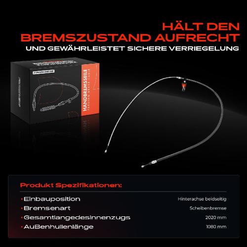 1x Seilzug Feststellbremse Hinterachse beidseitig für Renault Megane II BM0/1 CM0/1 KM0/2 Bild 1x Seilzug Feststellbremse Hinterachse beidseitig für Renault Megane II BM0/1 CM0/1 KM0/2
