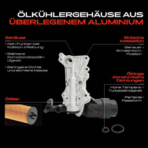 1x ÖlkühlerÖlfilter für Mercedes-Benz W176 W242 W246 C117 X117 X156 B907 B910 2.1L Bild 1x ÖlkühlerÖlfilter für Mercedes-Benz W176 W242 W246 C117 X117 X156 B907 B910 2.1L
