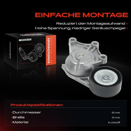 1x Spannrolle Riemenspanner für Citroën C3 II C4 Cactus Citroën DS3 Peugeot 208 I Bild 1x Spannrolle Riemenspanner für Citroën C3 II C4 Cactus Citroën DS3 Peugeot 208 I