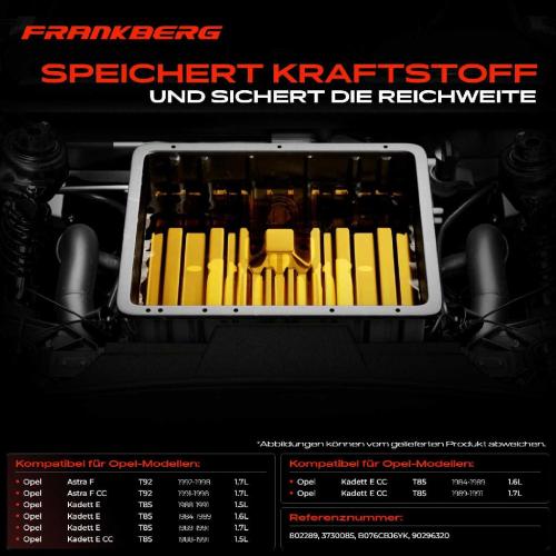 1x Kraftstofftank Kraftstoffbehälter für Opel Astra F T92 1.5L-1.7L Bild 1x Kraftstofftank Kraftstoffbehälter für Opel Astra F T92 1.5L-1.7L
