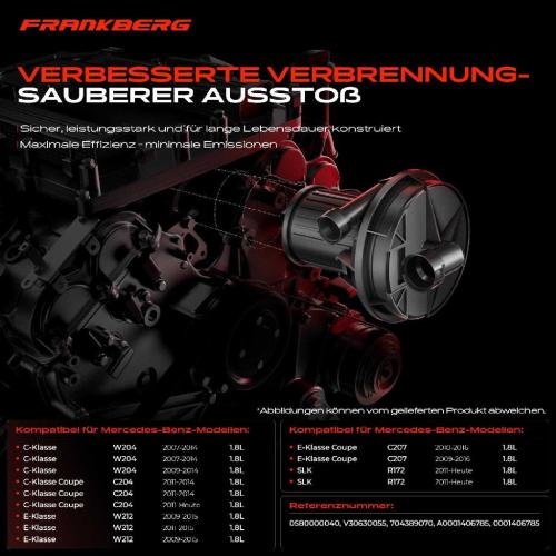 1x Sekundärluftpumpe für Mercedes-Benz C-Klasse E-Klasse Coupe T-Model SLK 2.0L Bild 1x Sekundärluftpumpe für Mercedes-Benz C-Klasse E-Klasse Coupe T-Model SLK 2.0L