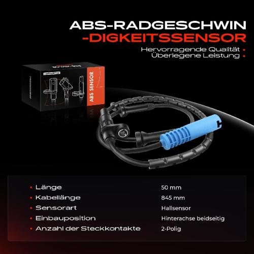1x ABS Sensor Hinterachse beidseitig für BMW 5er E39 5er Touring 2.0L 2.2L 2.5L 2.8L 2.9L 3.0L 1996-2004 Bild 1x ABS Sensor Hinterachse beidseitig für BMW 5er E39 5er Touring 2.0L 2.2L 2.5L 2.8L 2.9L 3.0L 1996-2004