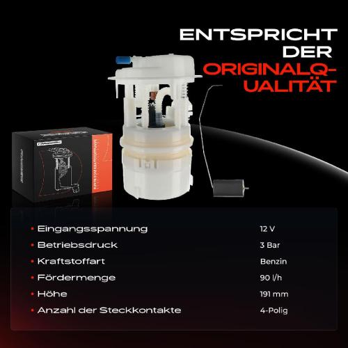 1x Kraftstoffpumpe für Peugeot 406 8B 406 Break 8E/F 406 Coupe 8C 1.8L 2.0L 2.2L 3.0L 2000-2004 Bild 1x Kraftstoffpumpe für Peugeot 406 8B 406 Break 8E/F 406 Coupe 8C 1.8L 2.0L 2.2L 3.0L 2000-2004