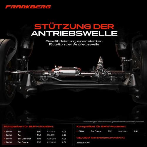 1x Lagerung Gelenkwelle Kardanwellenlager für BMW 3er E90 E93 E92 M3 2007-2013 Bild 1x Lagerung Gelenkwelle Kardanwellenlager für BMW 3er E90 E93 E92 M3 2007-2013