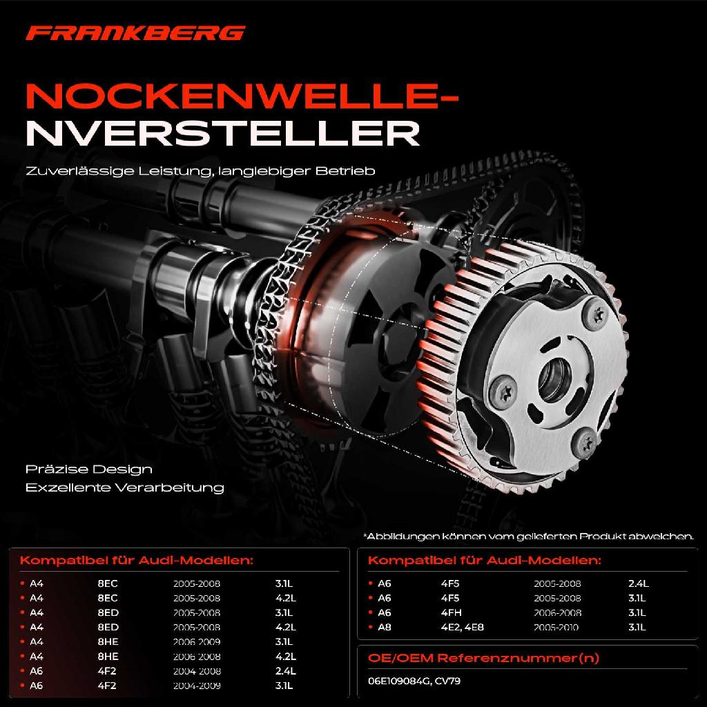 1x Nockenwellenversteller für Audi A4 8EC B7 8HE A6 4F2 C6 A8 400 3.2L