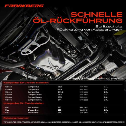 Frankberg 1x Ölwanne Motorölwanne für Citroën Jumper Fiat Ducato Peugeot Renault Master II Bild Frankberg 1x Ölwanne Motorölwanne für Citroën Jumper Fiat Ducato Peugeot Renault Master II