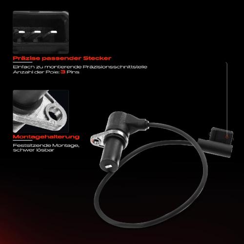 1x Kurbelwellensensor Impulsgeber für BMW 3er E36 318is 318 Ti Z3 Roadster E36 1.9L Bild 1x Kurbelwellensensor Impulsgeber für BMW 3er E36 318is 318 Ti Z3 Roadster E36 1.9L