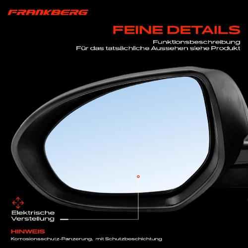 Frankberg 1x Außenspiegel Links für Mazda 3 Stufenheck BL 1.6L 2.0L 2.2L 2.3L 2008-2014 Bild Frankberg 1x Außenspiegel Links für Mazda 3 Stufenheck BL 1.6L 2.0L 2.2L 2.3L 2008-2014