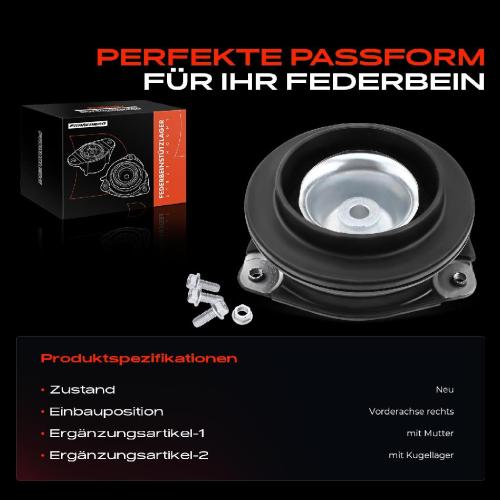 1x Domlager Federbeinstütz lager für Nissan X-Trail Renault Koleos I Bild 1x Domlager Federbeinstütz lager für Nissan X-Trail Renault Koleos I