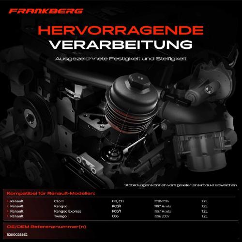1x Ölfiltergehäuse Deckel für Renault Clio II BB Kangoo KC0/1 Twingo I C06 1.2L Bild 1x Ölfiltergehäuse Deckel für Renault Clio II BB Kangoo KC0/1 Twingo I C06 1.2L