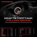 1x Kraftstoffeinfüllrohr Einfüllstutzen für VW Golf I 17 Caddy I Jetta I 16