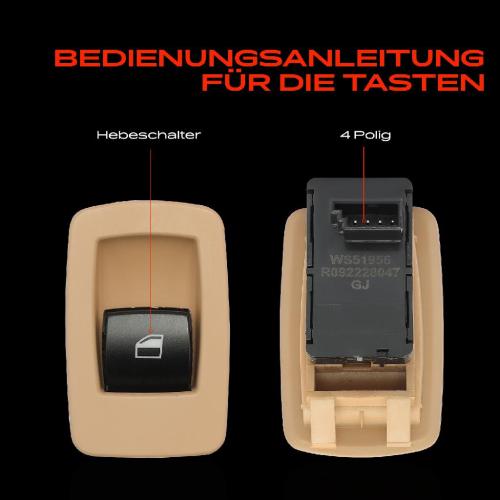 2x Fensterheberschalter für Citroën Berlingo C4 Jumpy Peugeot 207 Expert Partner Bild 2x Fensterheberschalter für Citroën Berlingo C4 Jumpy Peugeot 207 Expert Partner