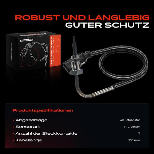 Frankberg 1x Abgastemperatursensor für VW Phaeton Touareg Audi A4 A6 Q5 Q7 2.7L 3.0L Bild Frankberg 1x Abgastemperatursensor für VW Phaeton Touareg Audi A4 A6 Q5 Q7 2.7L 3.0L