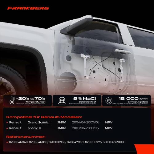 Frankberg 1x Fensterheber Vorne Rechts für Renault Grand Scénic II JM0/1 Bild Frankberg 1x Fensterheber Vorne Rechts für Renault Grand Scénic II JM0/1