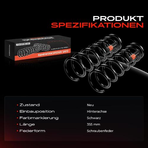 Frankberg 2x Fahrwerksfeder Hinterachse für Volvo C30 533 1.6L 1.8L 2.0L 2.4L 2006-2012 Bild Frankberg 2x Fahrwerksfeder Hinterachse für Volvo C30 533 1.6L 1.8L 2.0L 2.4L 2006-2012