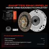1x Kupplungssatz für VW Golf Plus Sportsvan V Variant VI VII Passat EOS Jetta IV Scirocco Audi A3 Seat Skoda